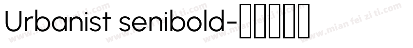 Urbanist senibold字体转换